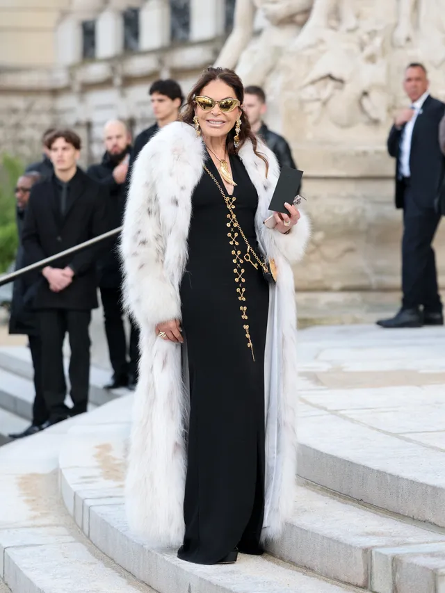 Photo: Getty imagesMouna Ayoub at the Schiaparelli show